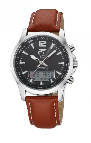 Solar Drive Funk Herrenuhr Hunter II World Timer EGS-11302-22M