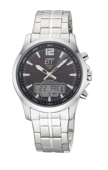 Solar Drive Funk Herrenuhr Hunter II World Timer EGS-11302-22M