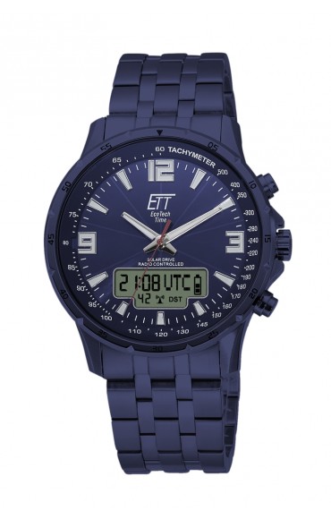 Solar Drive Funk Herrenuhr Hunter II World Timer EGS-11302-22M