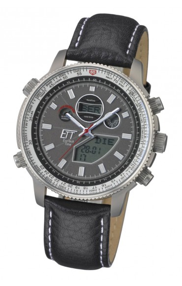 Solar Drive Funk Professional Pilot Herrenuhr EGT-11197-21L