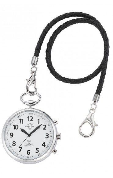 Master Time Sprechende Funk Herrenuhr Deutsch mit Lederband MTGA-10690-60L