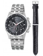 Funk Solar Drive Herren Professional Chronograph im Wechselband-Set Edelstahl EGS-11610-22MS