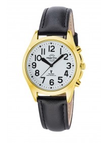 Funk Quarz Damen Sprechende Uhr Metall MTLA-10942-12L