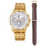 Funk Solar Drive Herren Professional Chronograph im Wechselband-Set Edelstahl EGS-11614-42MS
