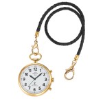 Funk Quarz Sprechende Taschenuhr Metall MTGA-10939-12M